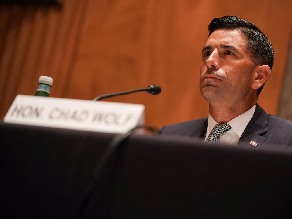 Acting Homeland Security Secretary Chad Wolf is stepping down, citing ongoing litigation regarding his authority at the department.