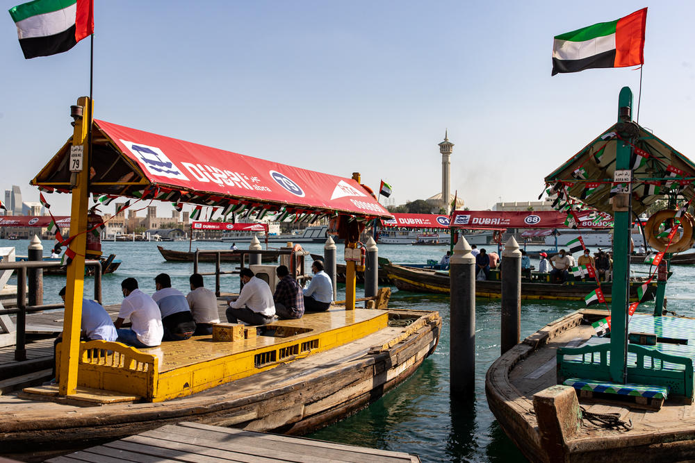 Water taxis in the Dubai Creek last month.