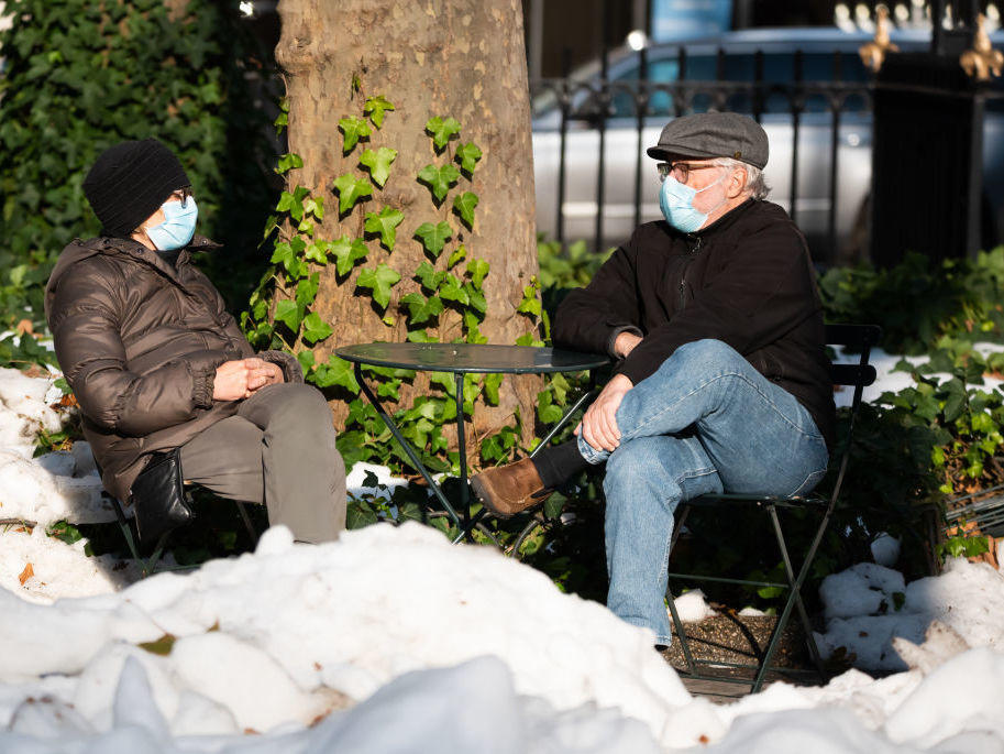 Mask-wearing and social distancing are up in the United States, a survey finds.