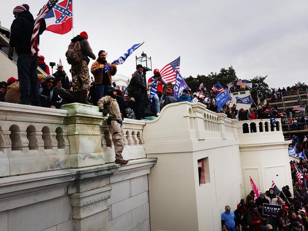 Thousands of Donald Trump supporters storm the United States Capitol building on Jan. 6.
