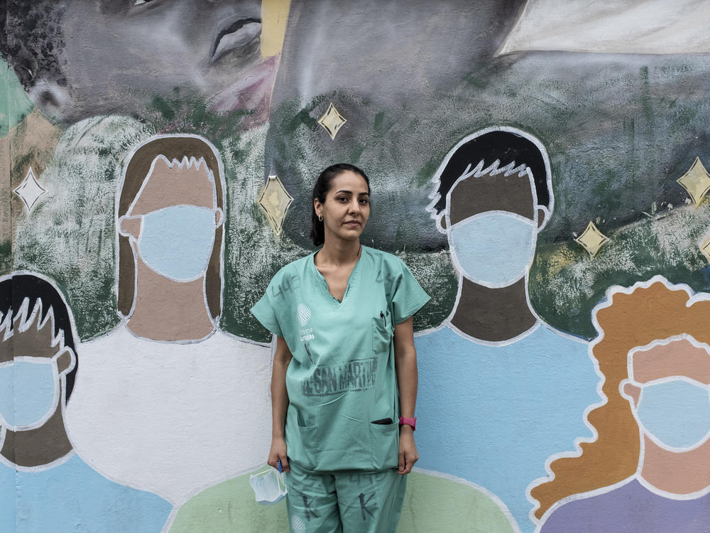 Paola Osman, a second year resident at the Hospital San Martin in La Plata, Argentina, just got vaccinated with the Sputnik V vaccine from Russia.