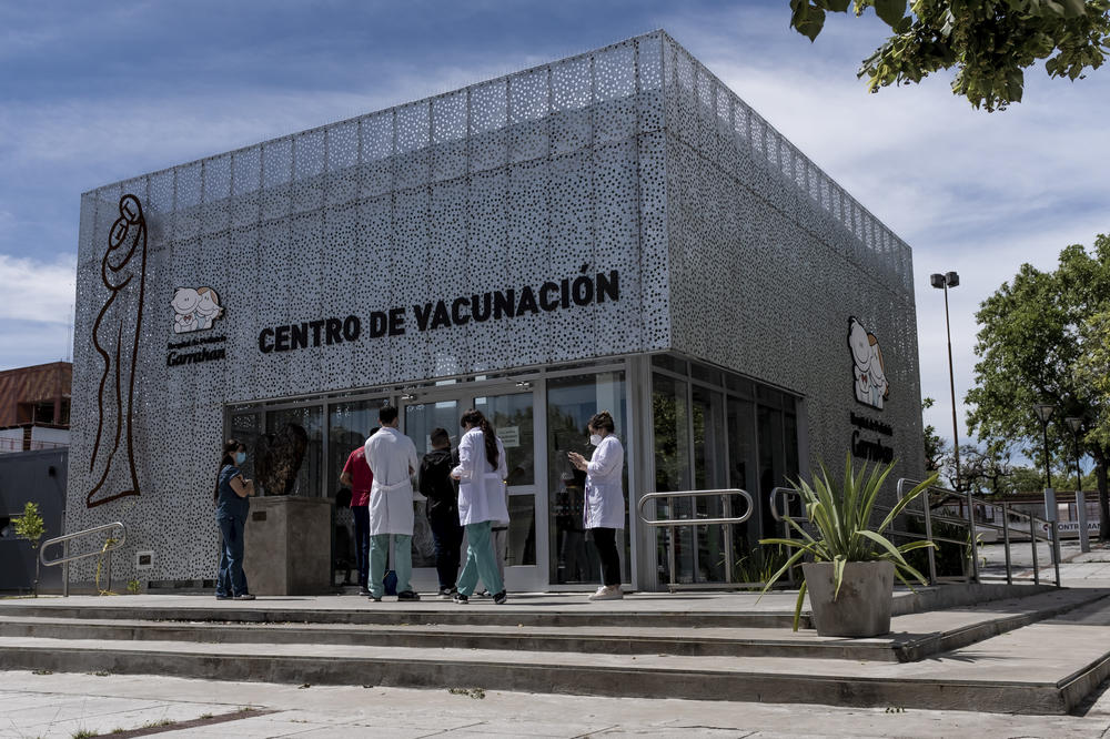 The vaccination center of the Hospital Garrahan in Buenos Aires, Argentina.
