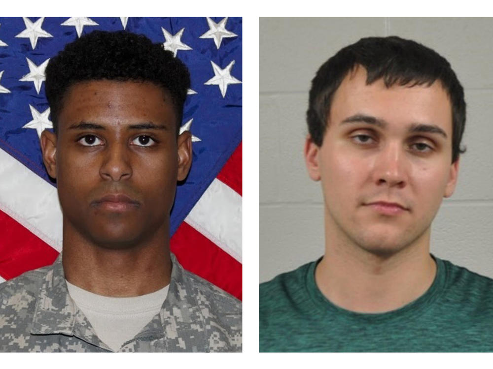 In 2017, Sean Urbanski (right) approached and fatally stabbed Army 1st Lt. Richard Collins III as he waited for a ride-share, on the University of Maryland, College Park campus.