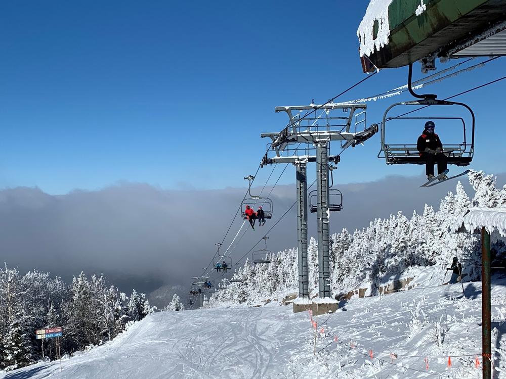 Chairlifts designed to hold 4 people have a lot more single or double riders this year since you are only supposed to ride the chair with your family members or the people you came to the mountain with.