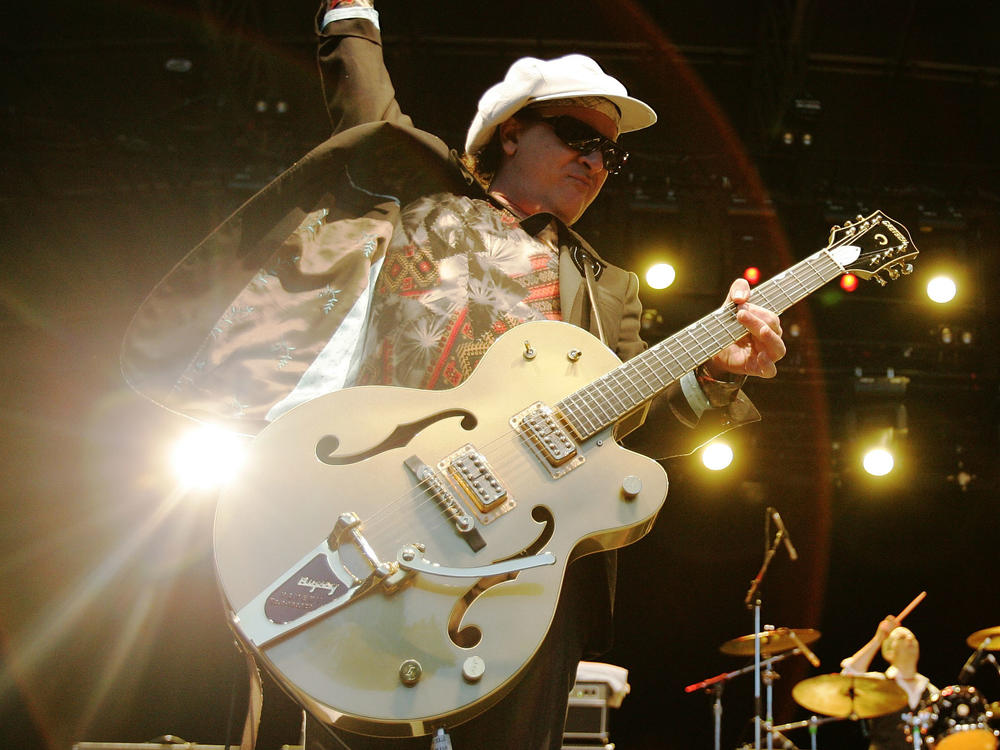Sylvain Sylvain of the New York Dolls, shown here performing in 2007, has died at the age of 69.