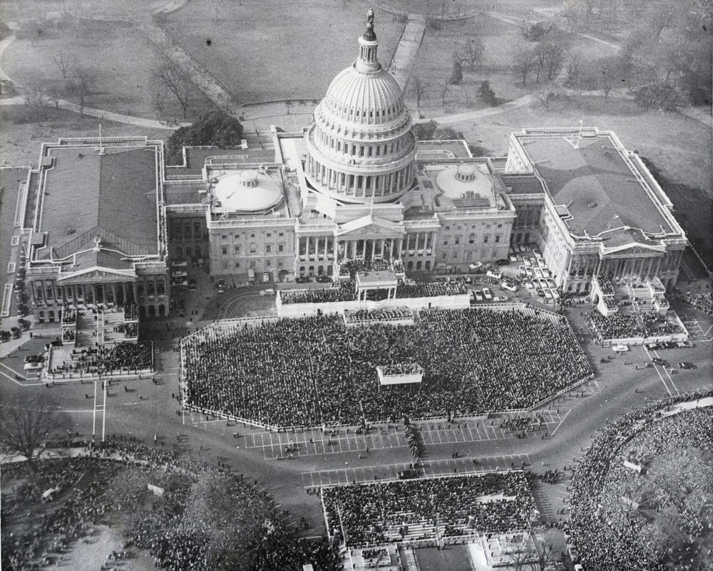 In 1953, President Dwight D. Eisenhower's inauguration drew a large crowd.