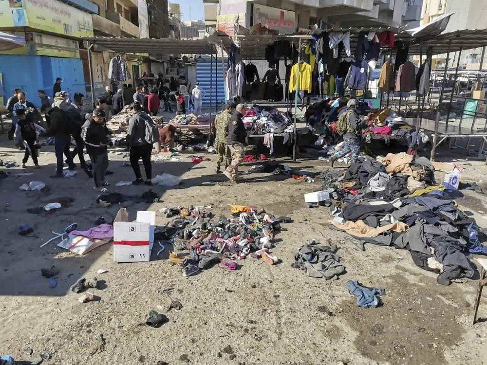 A rare, deadly suicide bomb attack in a busy Baghdadi market killed and wounded dozens of civilians Thursday afternoon. The death toll is expected to rise.