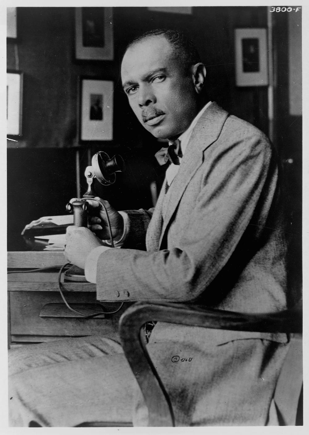 American writer and activist James Weldon Johnson (1871-1938), circa 1925.