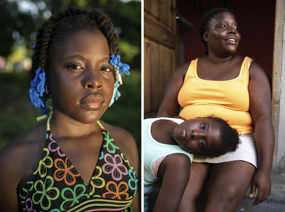 Ella and daughter Jirian. Ella's decision to send her two girls to her native village of Rio Esteban ate away at her as she struggled with the lockdown in her home in the capital city of Tegucigalpa.