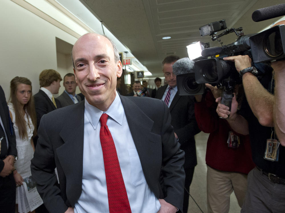 Gary Gensler, President Biden's pick to head the Securities and Exchange Commission, arrives to testify on Capitol Hill back in 2012. Gensler won over many skeptics by pushing through tough reforms after the financial crisis when he ran the Commodity Futures Trading Commission.