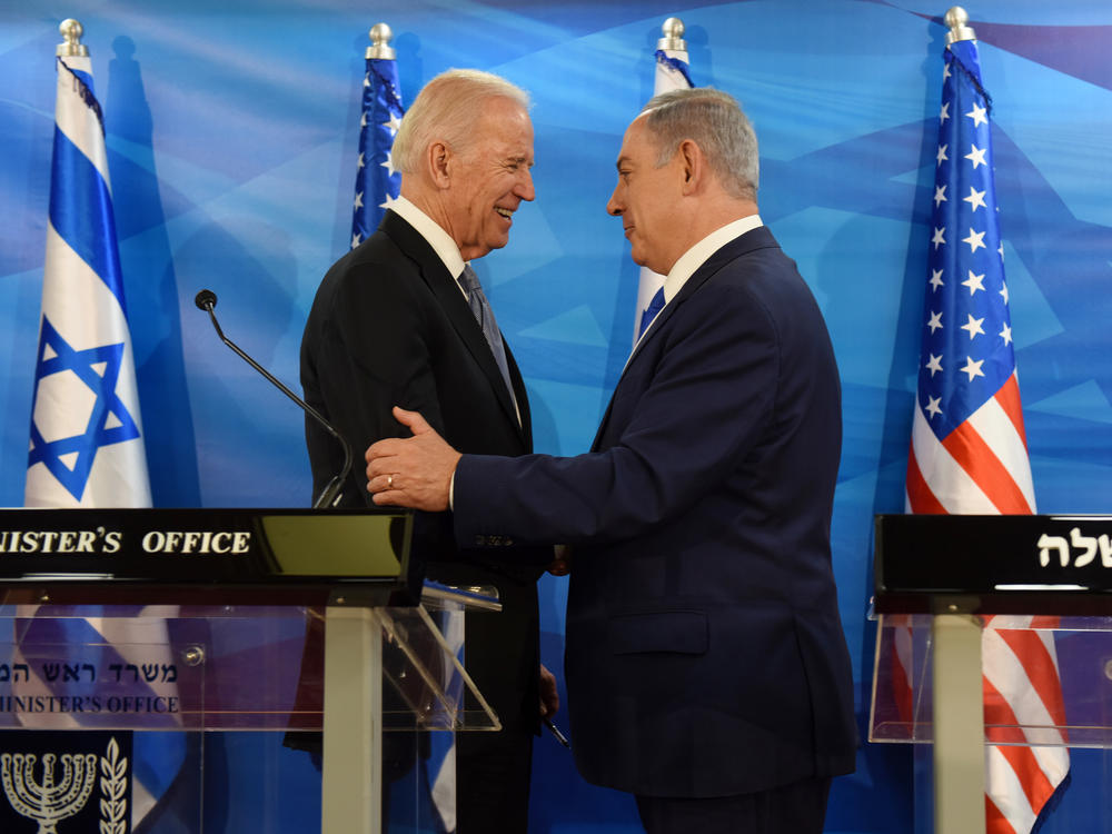 Then-Vice President Biden with Israeli Prime Minister Benjamin Netanyahu in Jerusalem in 2016.