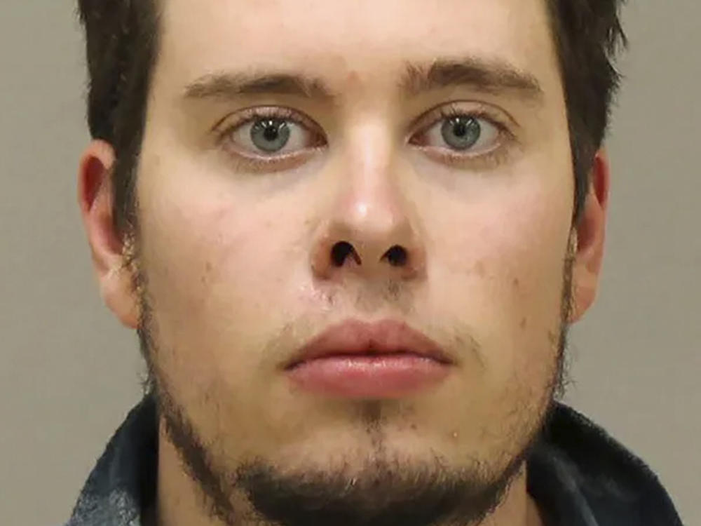 Ty Garbin, one of six defendants charged in an alleged plot to kidnap Michigan Gov. Gretchen Whitmer, appears at the time of his arrest in October. Garbin pleaded guilty to a single count of kidnapping conspiracy.
