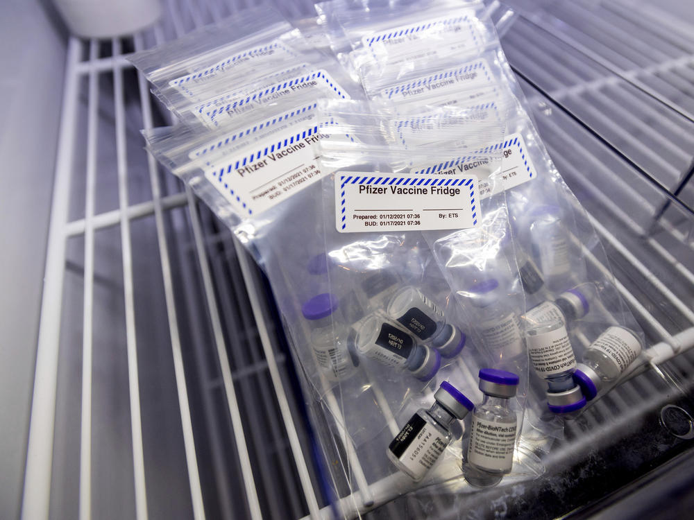 The Pfizer-BioNTech COVID-19 vaccine requires storage in extremely frigid temperatures before it's thawed out for use. Moderna's vaccine also must be stored in very cold temperatures.