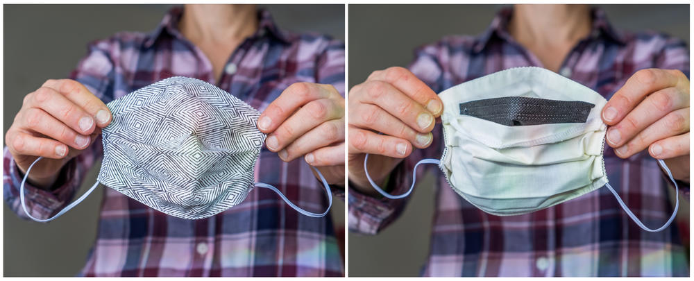 You can achieve a boost in filtration efficiency by wearing a two-layer mask with a pocket for a filter, says Gandhi. Insert a surgical mask or a carbon filter in that pocket.