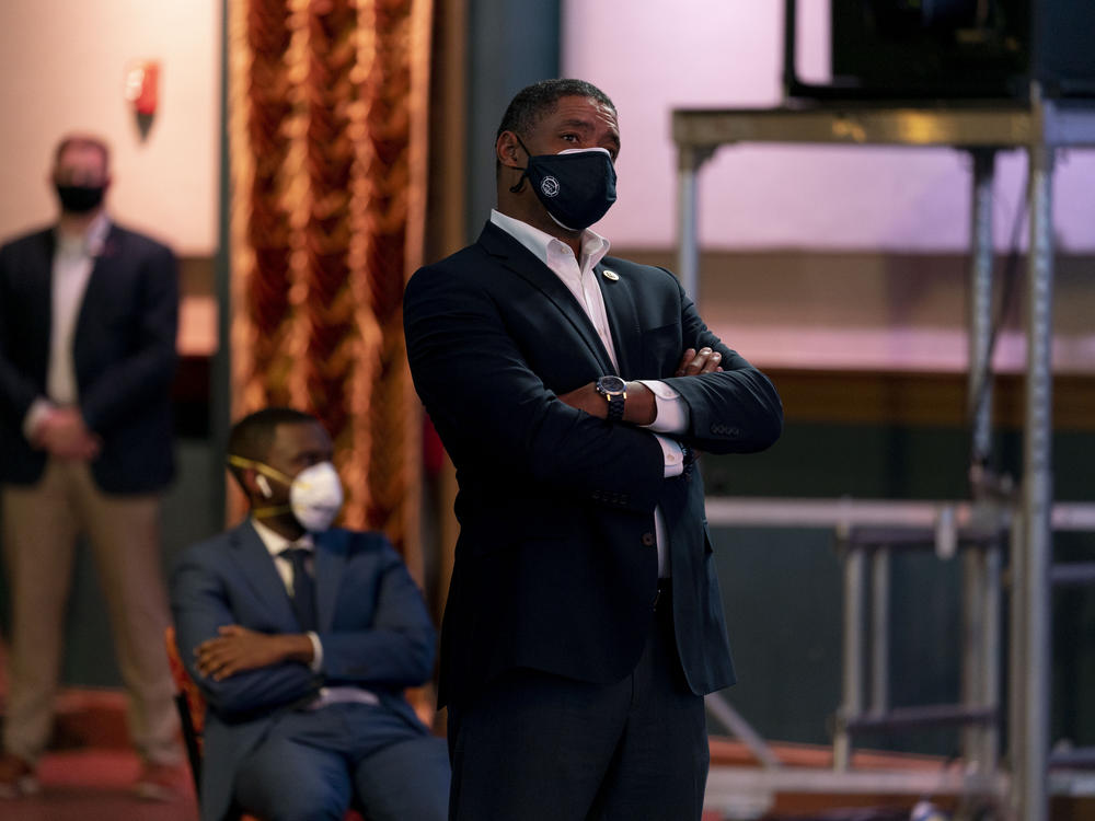 Cedric Richmond, seen here in a file photo, says the White House sees bipartisan support for the sprawling COVID-19 relief package — despite what Republicans in Congress are saying.
