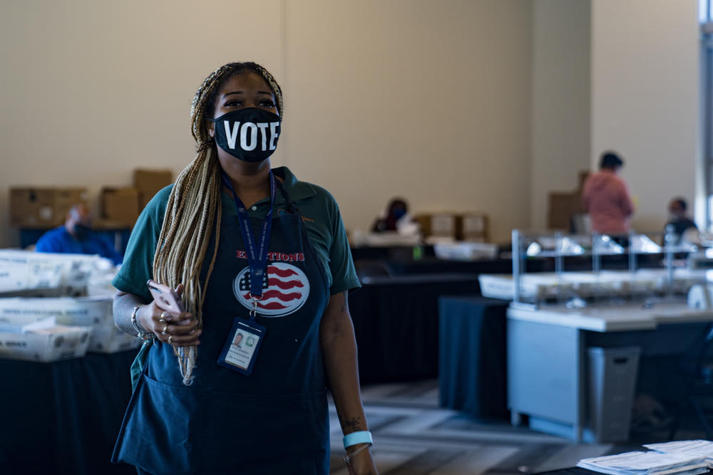 Fulton County election worker Shaye Moss was singled out, along with her mother, in conspiracy theories spread by Trump and his allies.