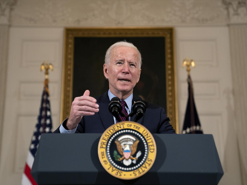 President Biden delivers remarks on the U.S. economy on Friday.