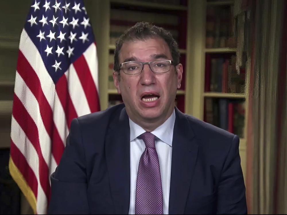 Andy Slavitt, senior adviser to the White House COVID-19 Response Team, speaks during a White House briefing on Jan. 27. Slavitt talked with NPR about the vaccine rollout.