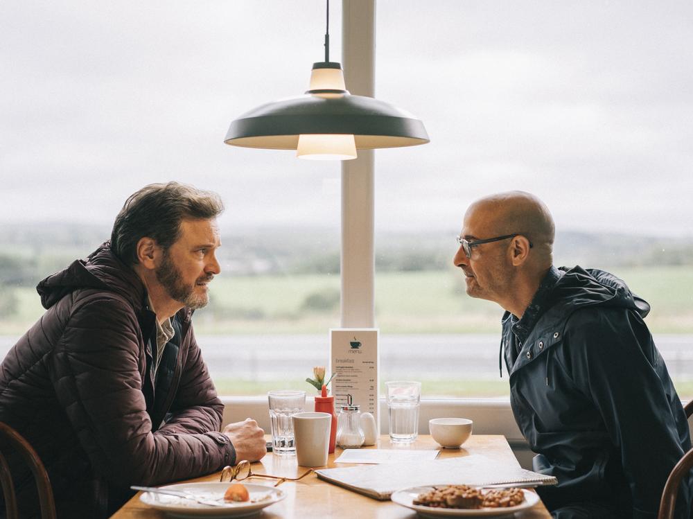 Sam (Colin Firth) and Tusker (Stanley Tucci) take one last trip in Harry Macqueen's <em>Supernova</em>.