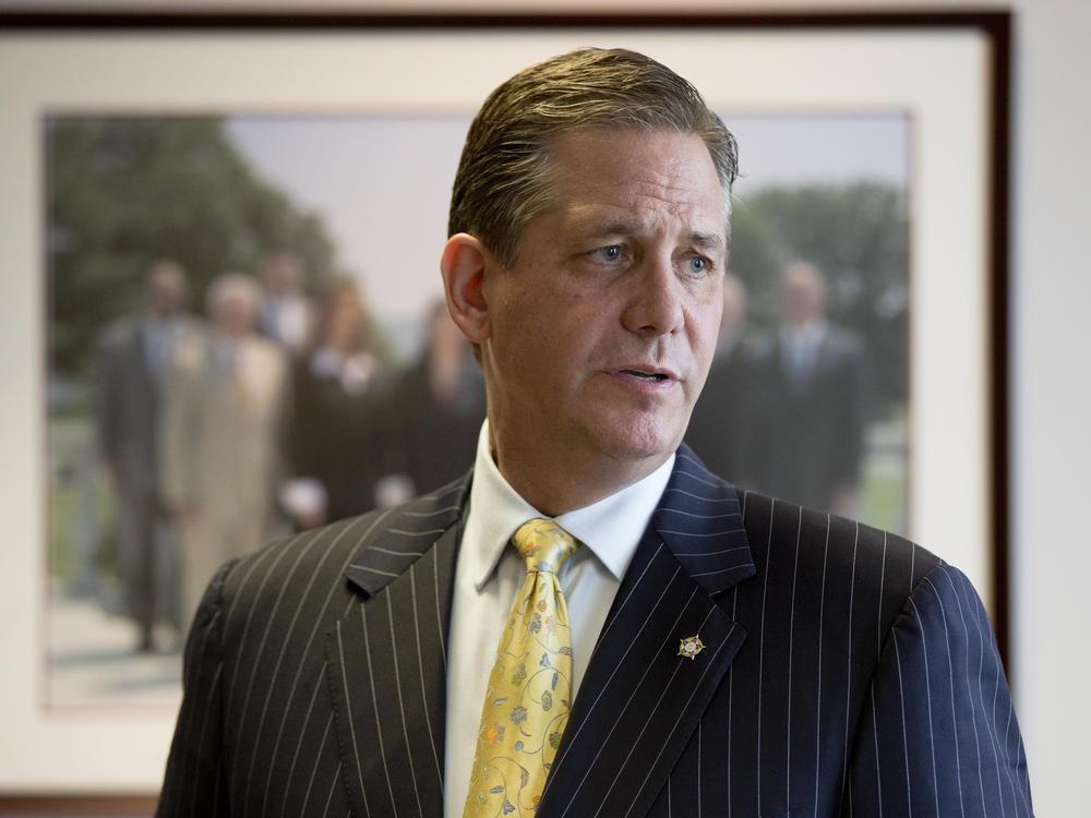 Bruce Castor is a member of Former President Donald Trump's impeachment defense team. He is seen in a 2015 photo in Norristown, Pa.