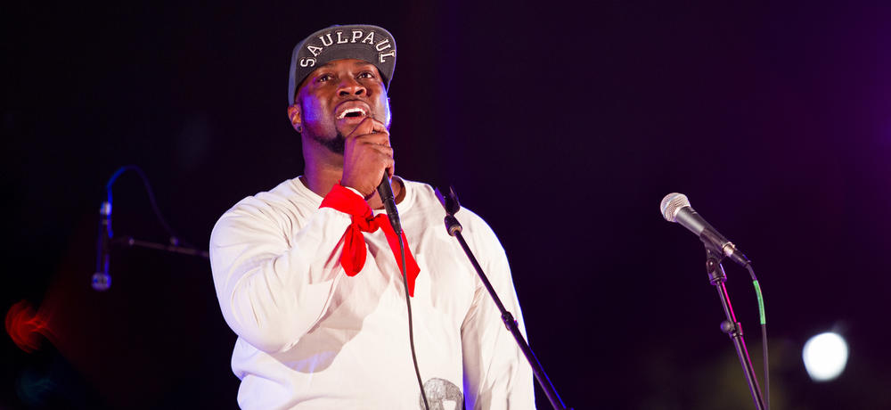 SaulPaul performs at the KUTX Rock the Park concert series at Mueller Lake Park.