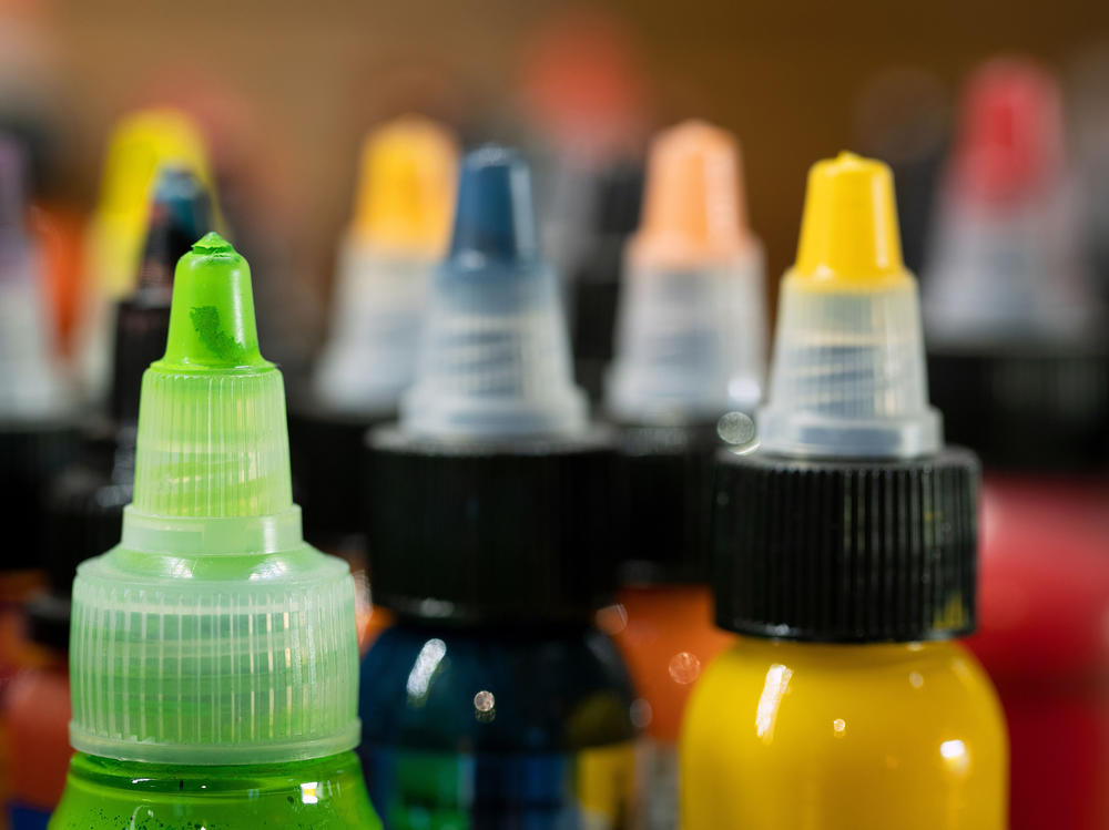 Lots of manufacturers offer a rainbow of ink colors. People can even go online and order a bottle. The Food and Drug Administration has not regulated the pigments in tattoo inks so far, but agency officials will investigate and recall tattoo inks if they hear of a specific safety concern, like bacterial contamination that could lead to infections.