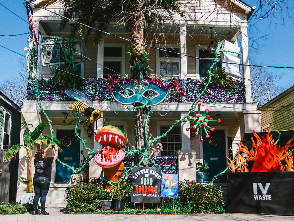 Just because the Mardi Gras parades are canceled, it hasn't stopped people's creativity. The 