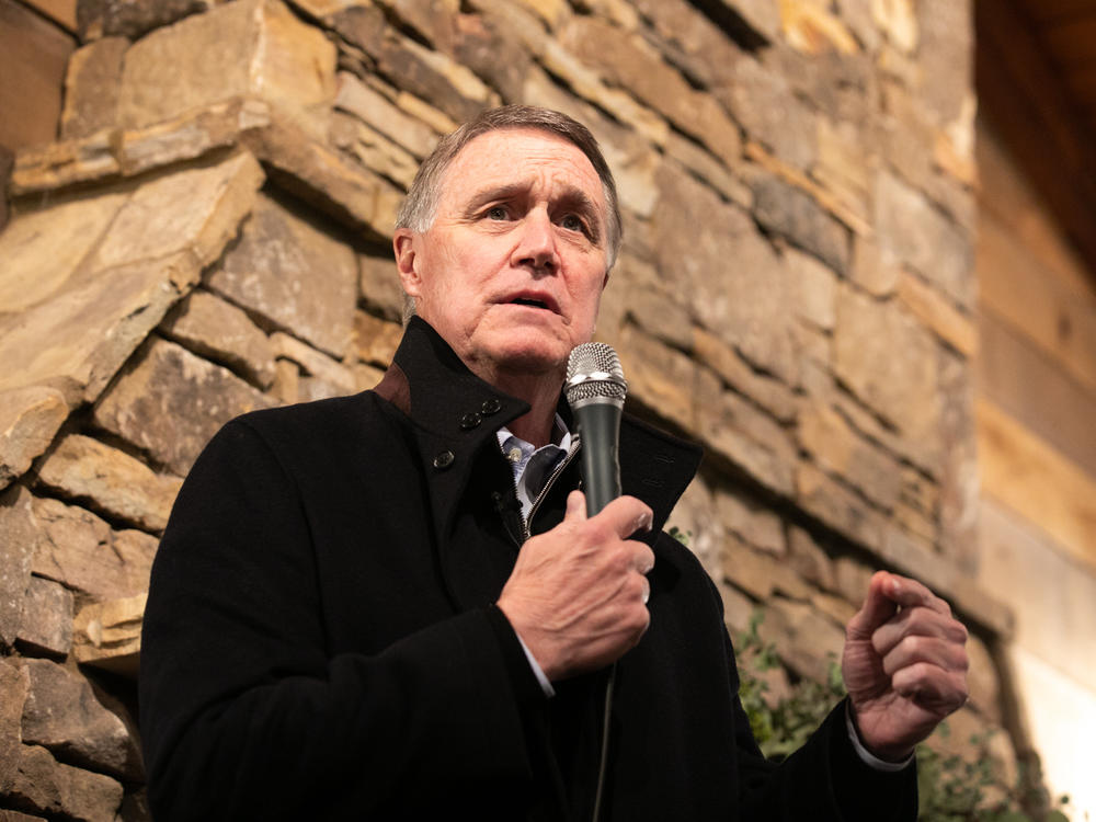 Former GOP Sen. David Perdue from Georgia, seen here during a campaign rally in December, has filed paperwork with the FEC to potentially run for Senate again.
