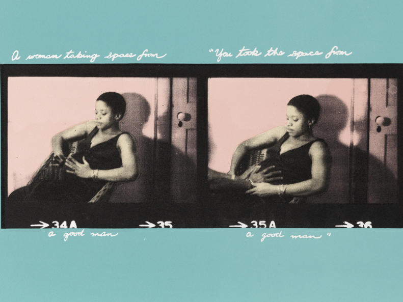 Deborah Willis, <em>I Made Space For a Good Man,</em> 2009, Lithograph, gift from the collection of Winston and Carolyn Lowe in honor of Brandywine founder, Allan L. Edmunds, 2019.18.35