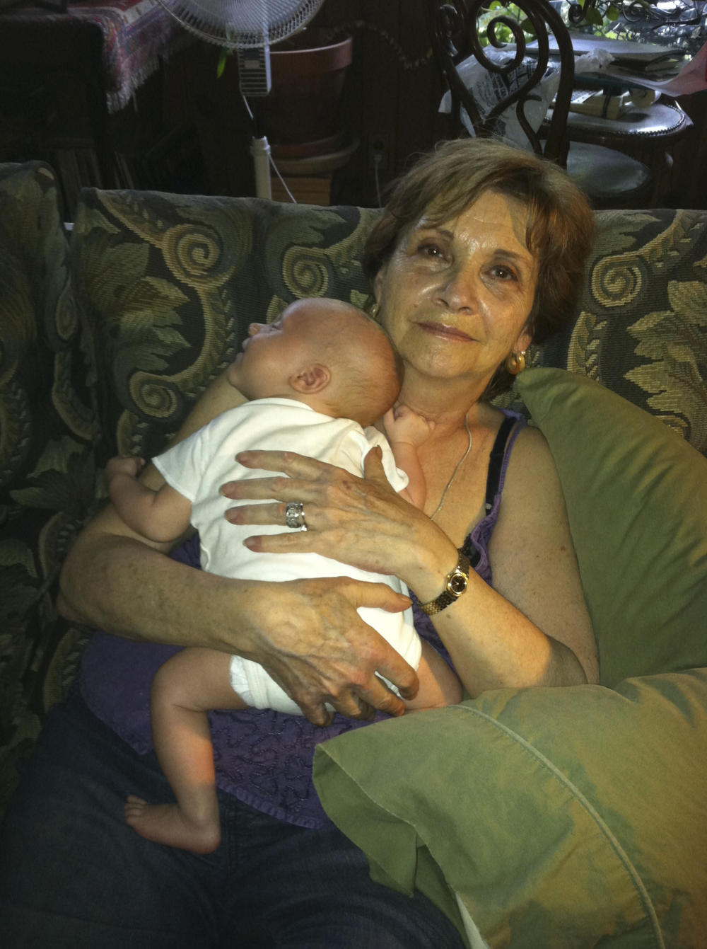 Abby Spitzer of Croton-on-Hudson, N.Y., with her grandson Auden White in 2013. Abby died on May 5, 2020. 