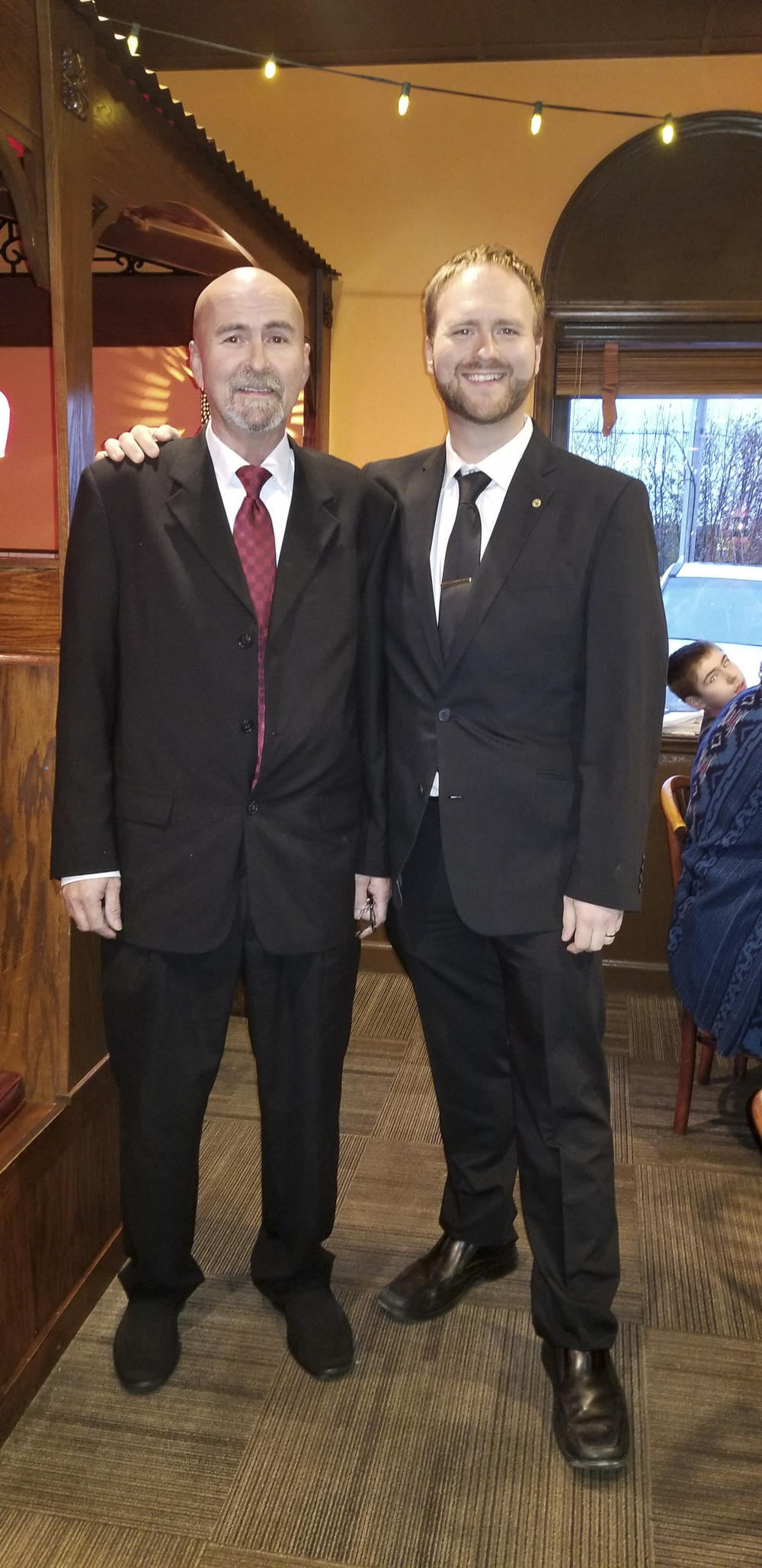 Josh Hollifield with his father Alan Hollifield of Ellenboro, N.C., who died on Nov. 28, 2020. 