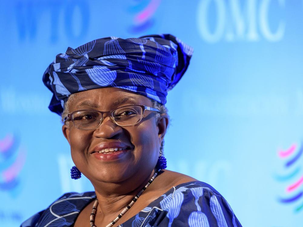 Ngozi Okonjo-Iweala, pictured in July 2020 in Geneva, will head the WTO beginning in March. She wants countries to drop restrictions on the export of vaccines and other medical supplies.