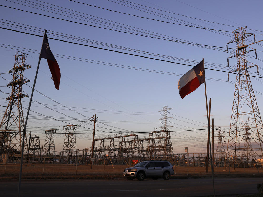 Cristian Pavon's family says negligence caused his death last week at age 11. Their home had been without power for two days as extreme cold hit Texas, a relative says. Here, an electrical substation is seen in Houston on Sunday.