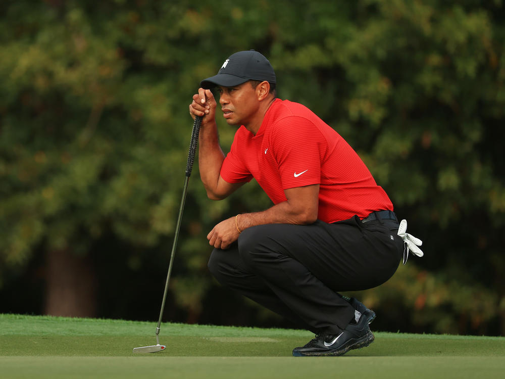 Tiger Woods, shown here in December, has been injured in an automobile collision, according to the Los Angeles County Sheriff's Department.