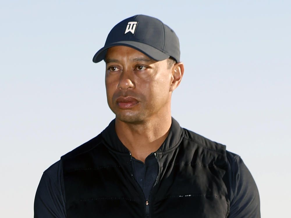 Tiger Woods, pictured at the Genesis Invitational golf tournament in Pacific Palisades, Calif., just two days before the accident on Feb. 23. The golfer was injured in a vehicle rollover in Los Angeles County and had to be extricated from the vehicle.