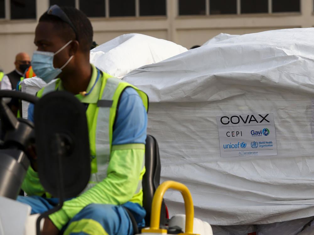 A shipment of COVID-19 vaccines from the COVAX global program arrived at the Kotoka International Airport in Accra on Wednesday, as Ghana received the group's first vaccine shipment.