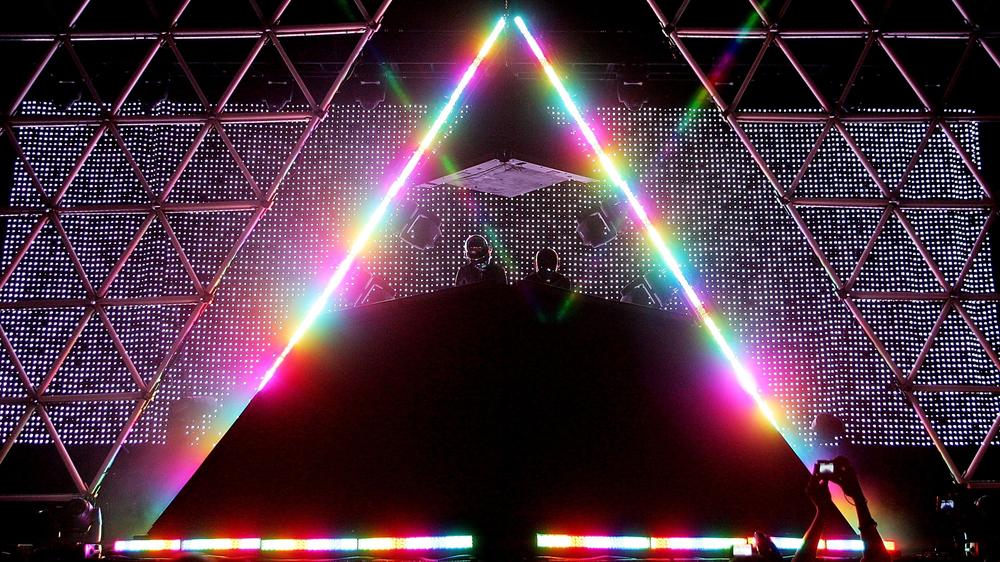 Daft Punk, performing on Oct. 27, 2007 in Las Vegas.