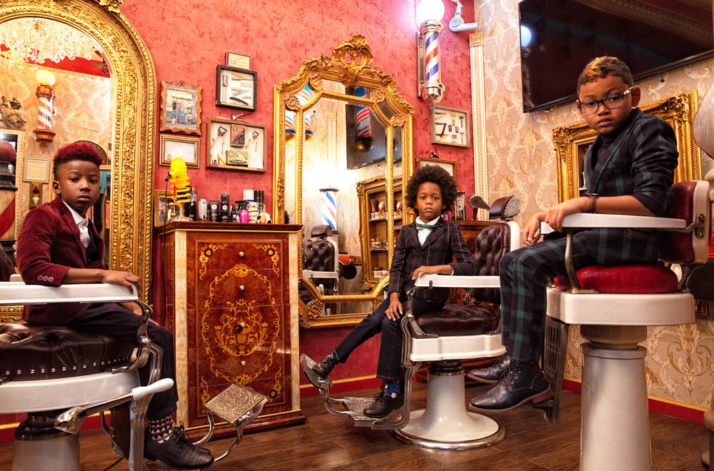 <strong>Barbershop Boys:</strong> Kybrien Niane, Liam Pyram and Dorien Watson