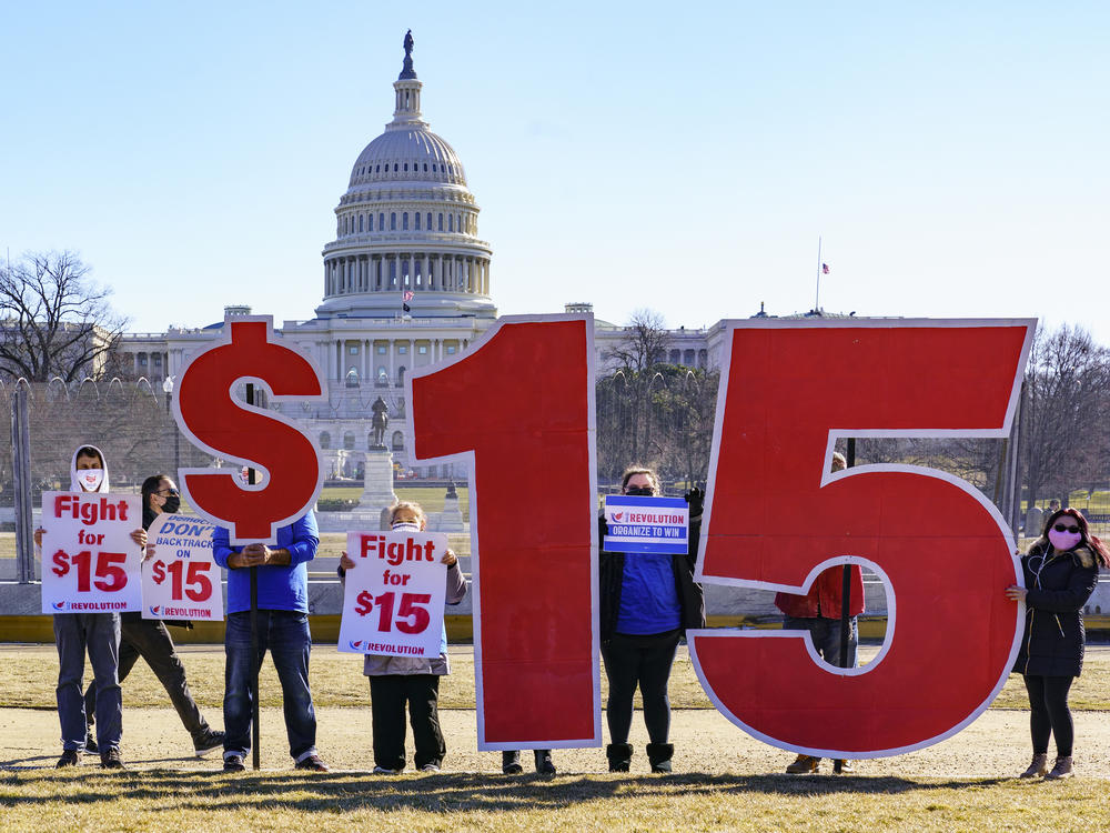 Activists are likely to be disappointed that the Senate parliamentarian ruled against the inclusion of a $15 minimum wage in the giant COVID relief bill. But the provision's omission likely means the measure will gain more support in the Senate.