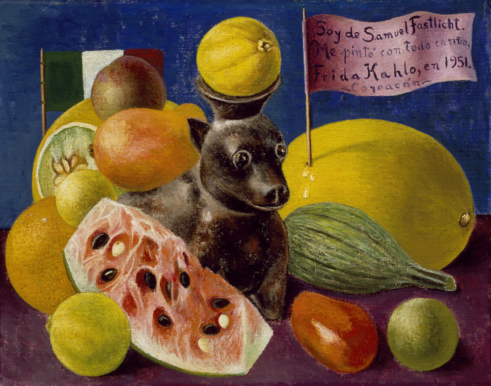 Frida Kahlo, <em>Still Life,</em> 1951, oil on masonite, private collection, courtesy Galería Arvil