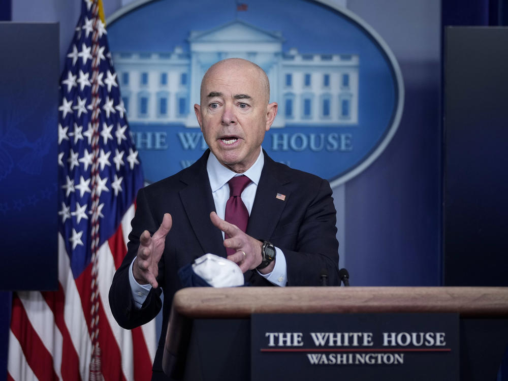 Homeland Security Secretary Alejandro Mayorkas told reporters that reuniting families was a 