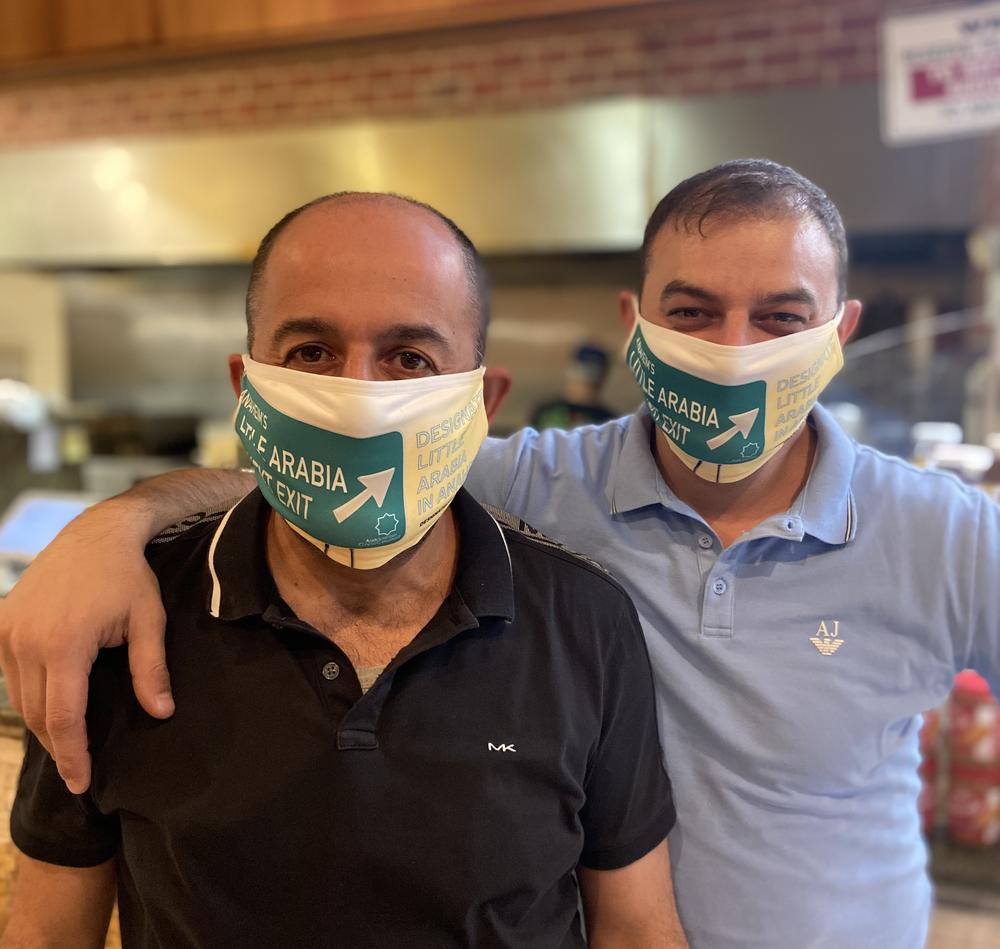 Ehab Elannan (left) the owner of Little Arabia Lebanese Cuisine and Bakery, believes that the designation is crucial to the community.
