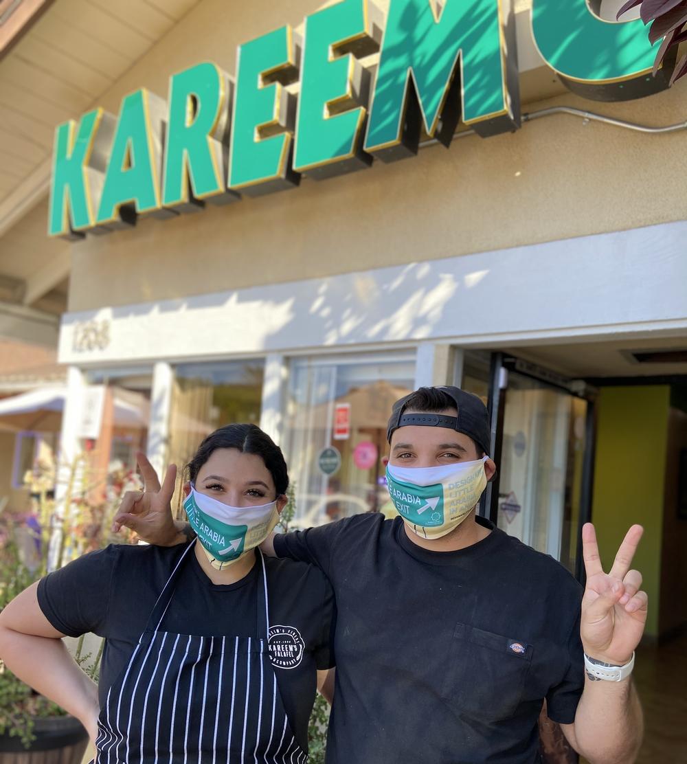 Kareem Hawari, and his sister, Nora Hawari, have been operating Kareem's Falafel throughout the COVID-19 pandemic.