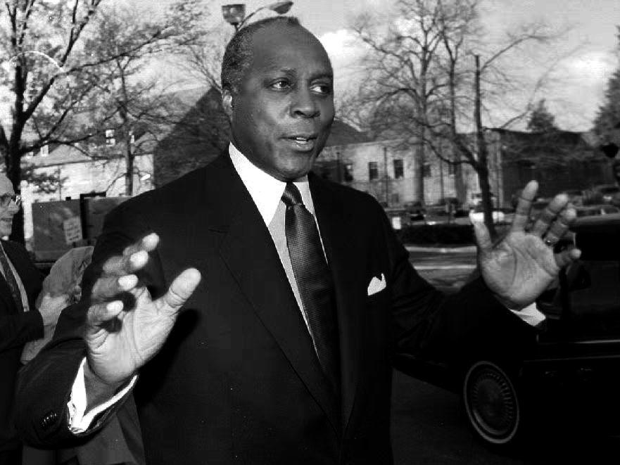 Vernon Jordan has died at 85. He's seen here in November of 1992, when he led then-President-elect Bill Clinton's transition team.
