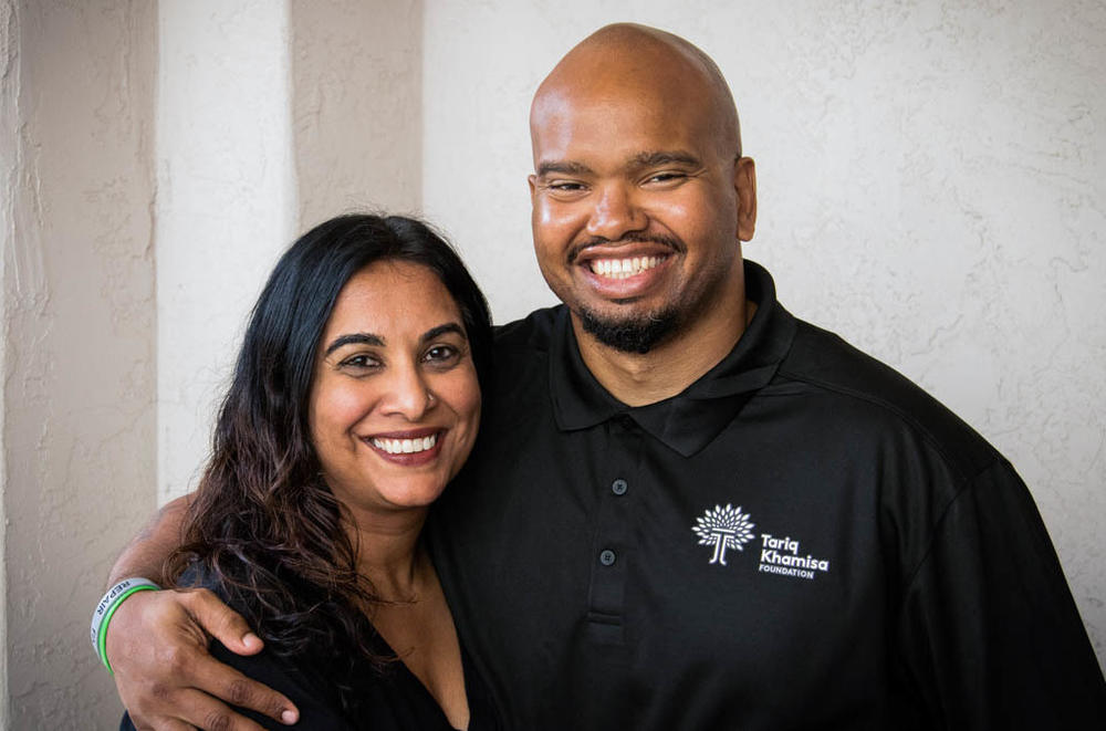 Tasreen Khamisa and Tony Hicks in San Diego, Calif.