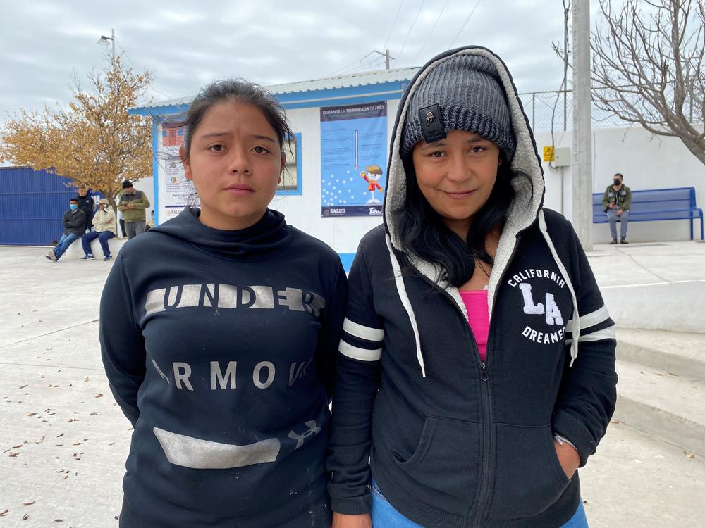 Dilicia Mejia and her 16-year-old, Jorlene, from Honduras, showed up at a migrant shelter in Reynosa three weeks ago. They are part of the new surge of Central Americans hoping somehow they will be allowed into the U.S. under Biden's new immigration rules.