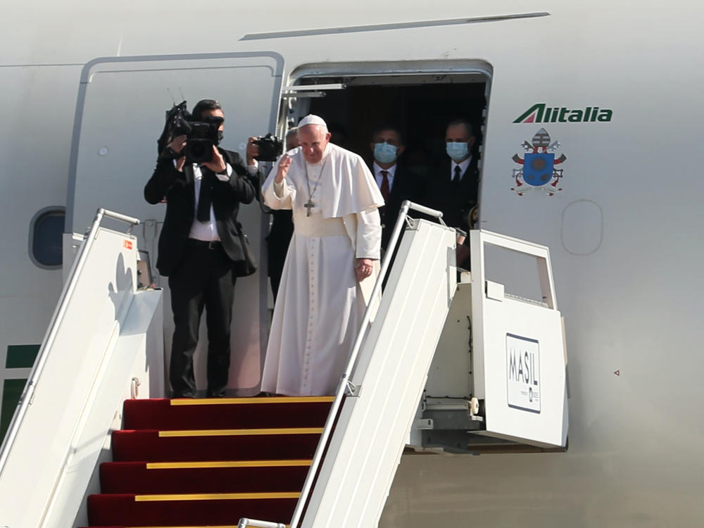 Pope Francis leaves Iraq Monday after his four-day visit to the country, a first for the papacy. President Biden said the pope and his trip set an example for the entire world.