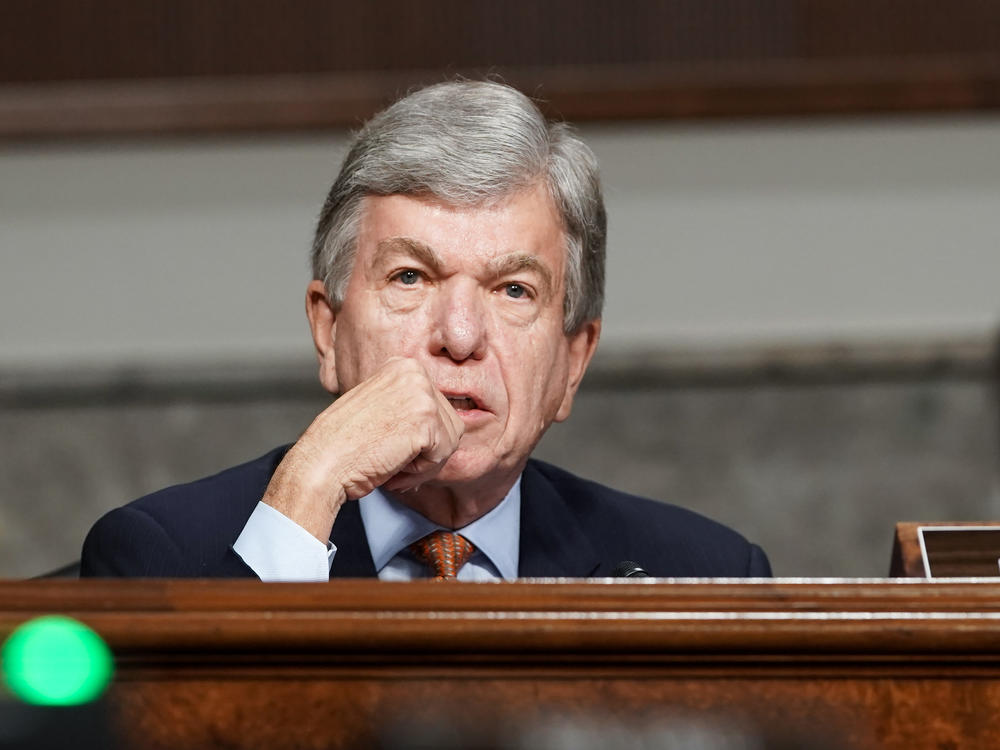 Missouri Sen. Roy Blunt, seen here during a Senate hearing on Wednesday, announced he will not run for reelection in 2022.