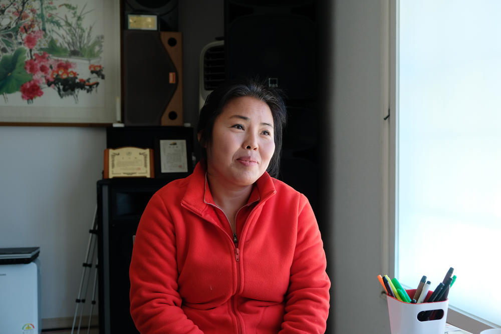 Lee Ye-joo, a defector from North Korea, speaks during an interview at her home in Chungnam Province, South Korea. She worked as a fortune teller in the North, where, she says, 