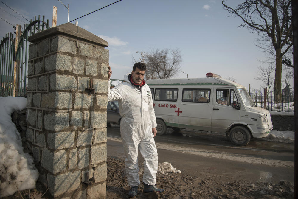 Ambulance driver Jamil Ahmad Digoo says he was shocked to see 
